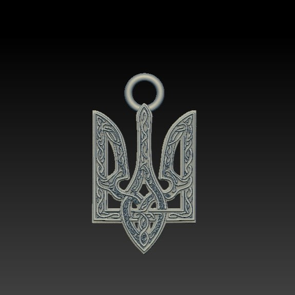 Ukrainian Trident Mammen pendant Silver 925