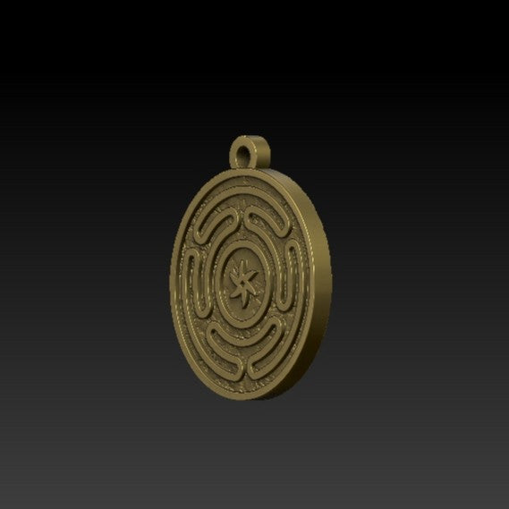 Wheel of Hecate pendant