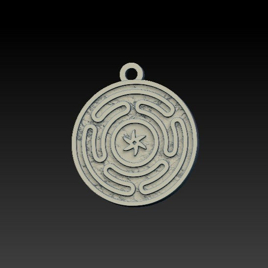 Wheel of Hecate pendant Silver 925