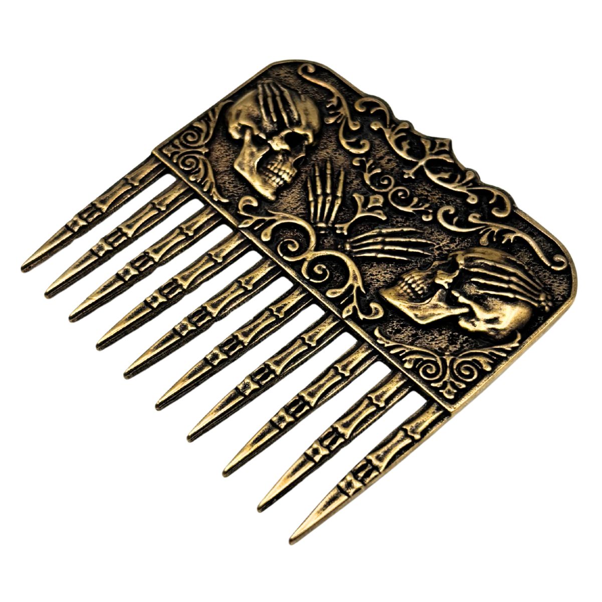 Skull beard comb