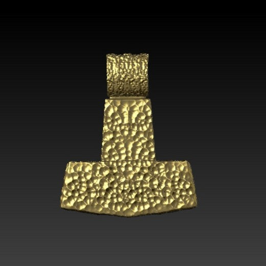 Mjolnir reenactment pendant Gold plating