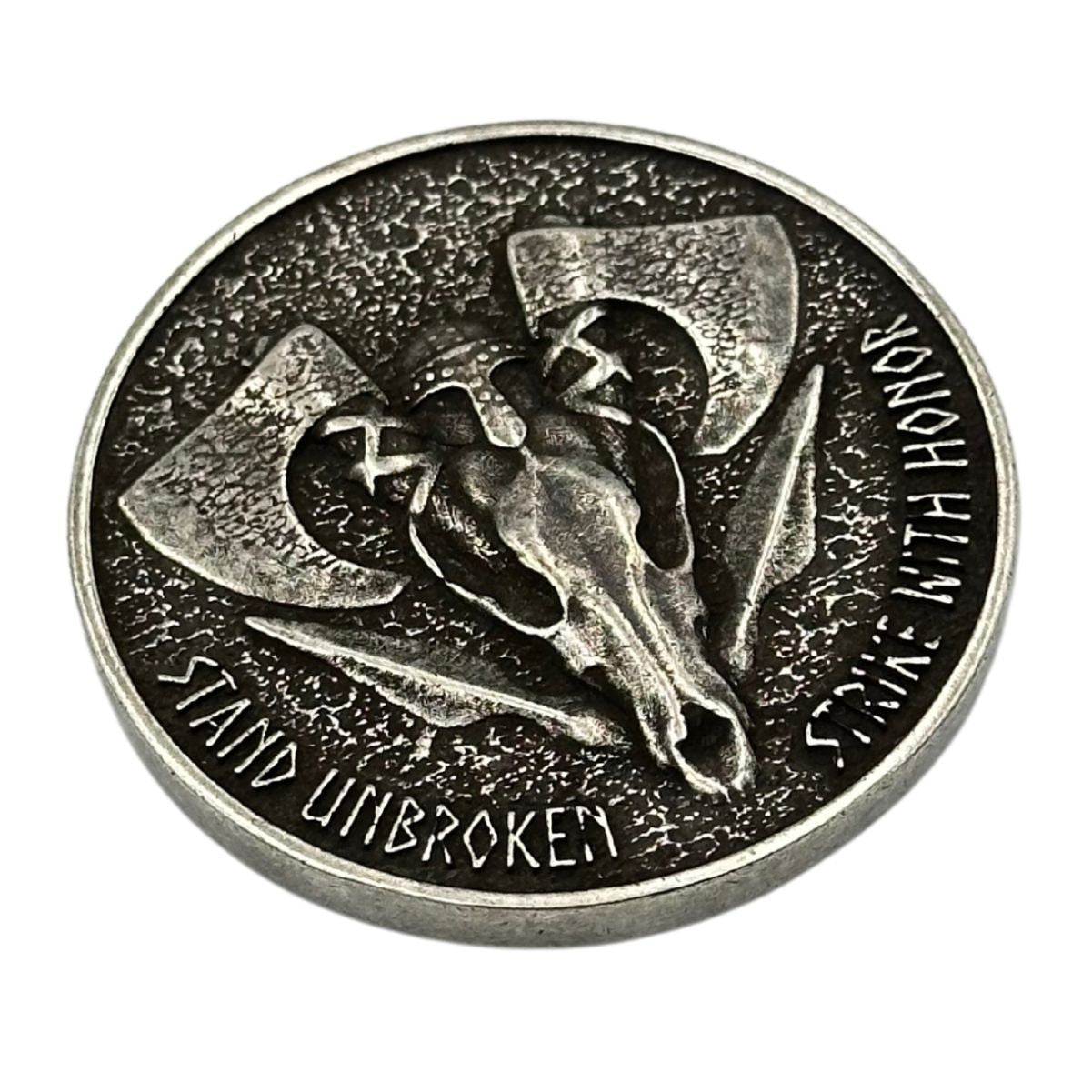 Wolf skull custom coin