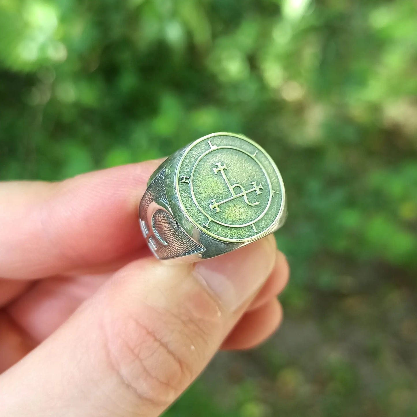 Lilith sigil signet ring