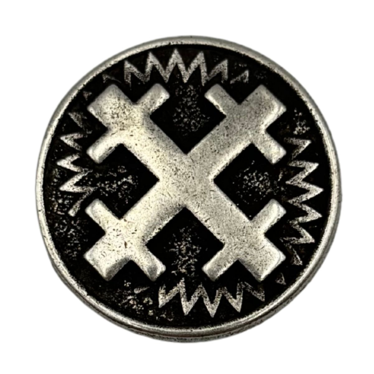 Mara’s Cross paracord bead Silver plated