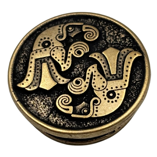 Odin ravens paracord bead