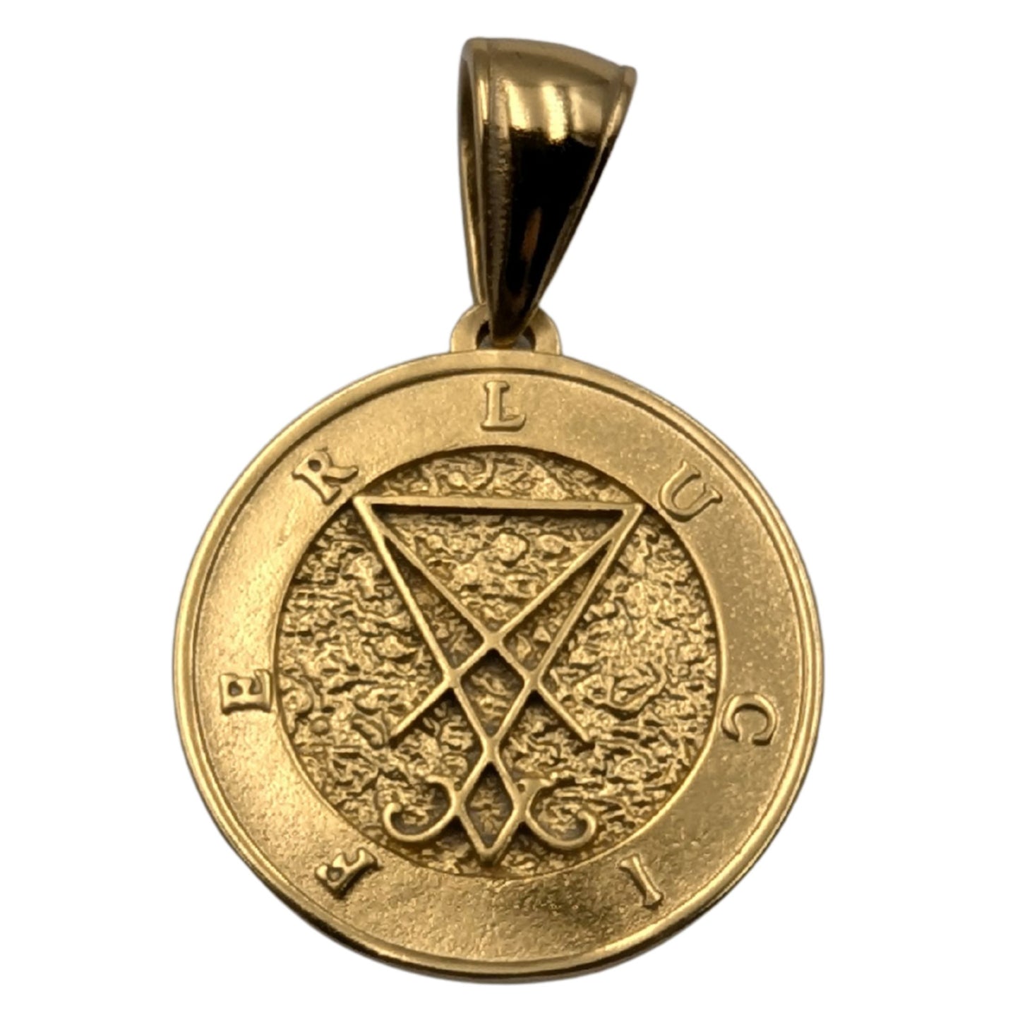 Lucifer sigil pendant Gold plating