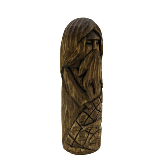 Njord God wooden figurine