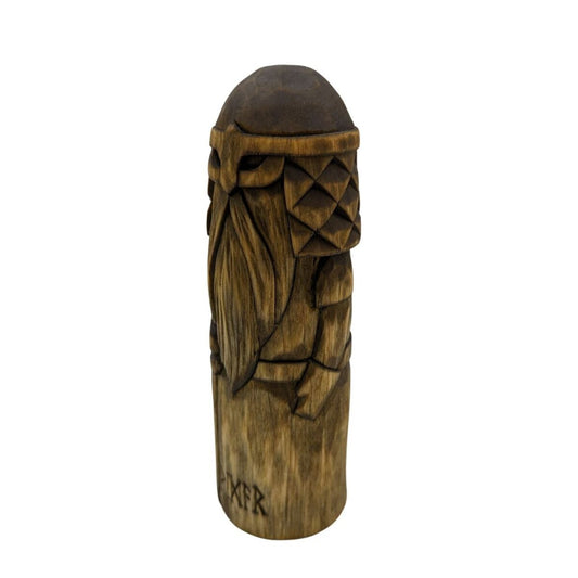 Vidar Norse wooden figurine