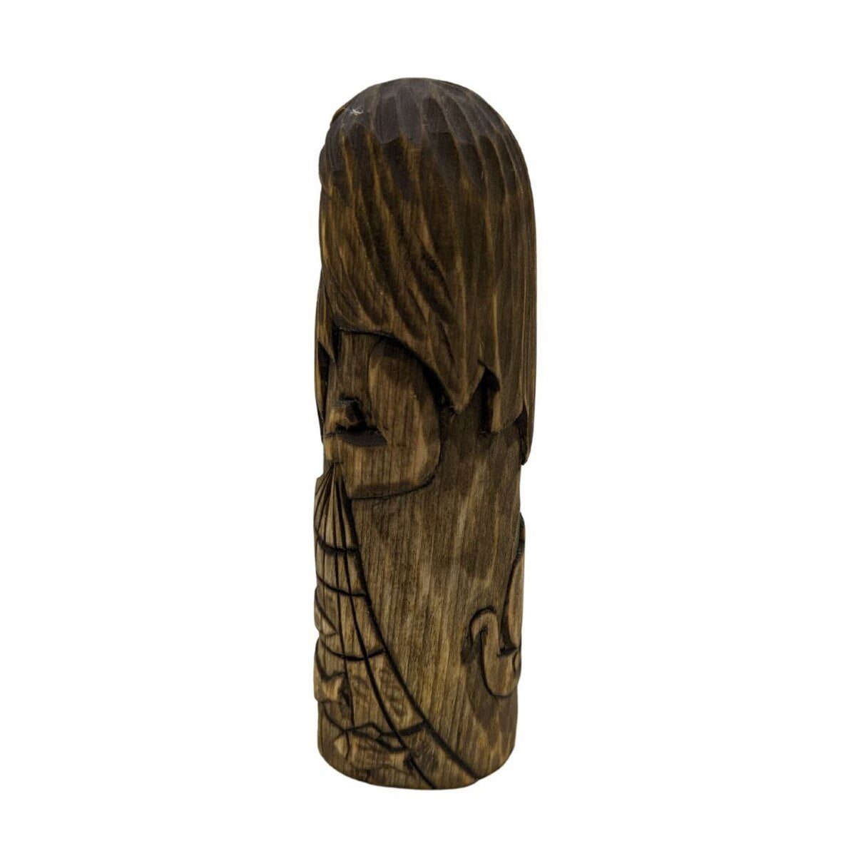 Njord God wooden figurine