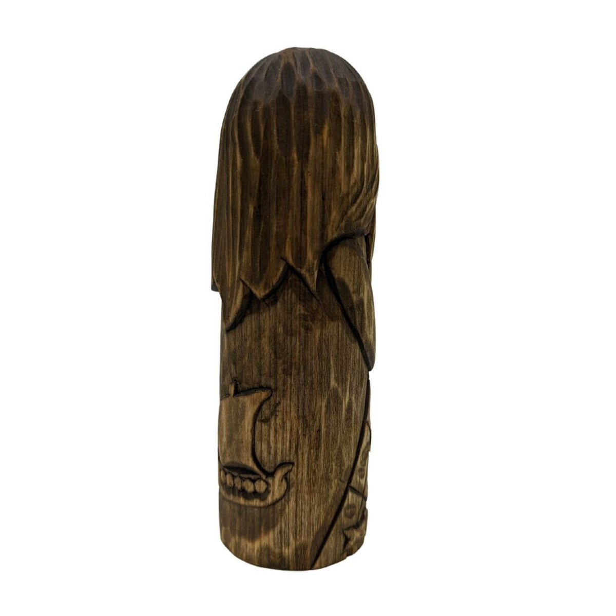 Njord God wooden figurine