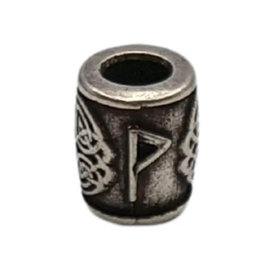 Wunjo rune bead Silver plating