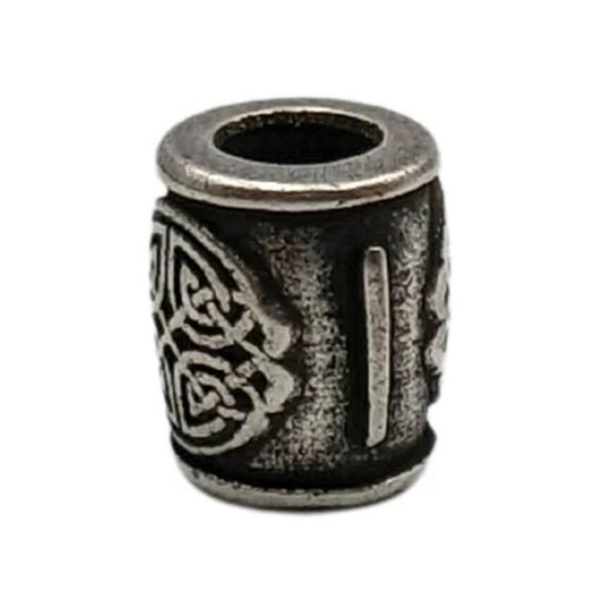 Isa rune bead Silver plating