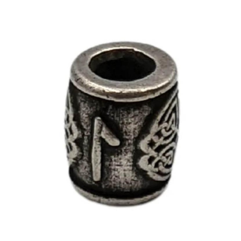 Laguz rune bead Silver plating