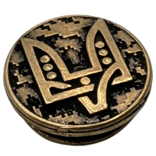 Ukrainian trident paracord bead
