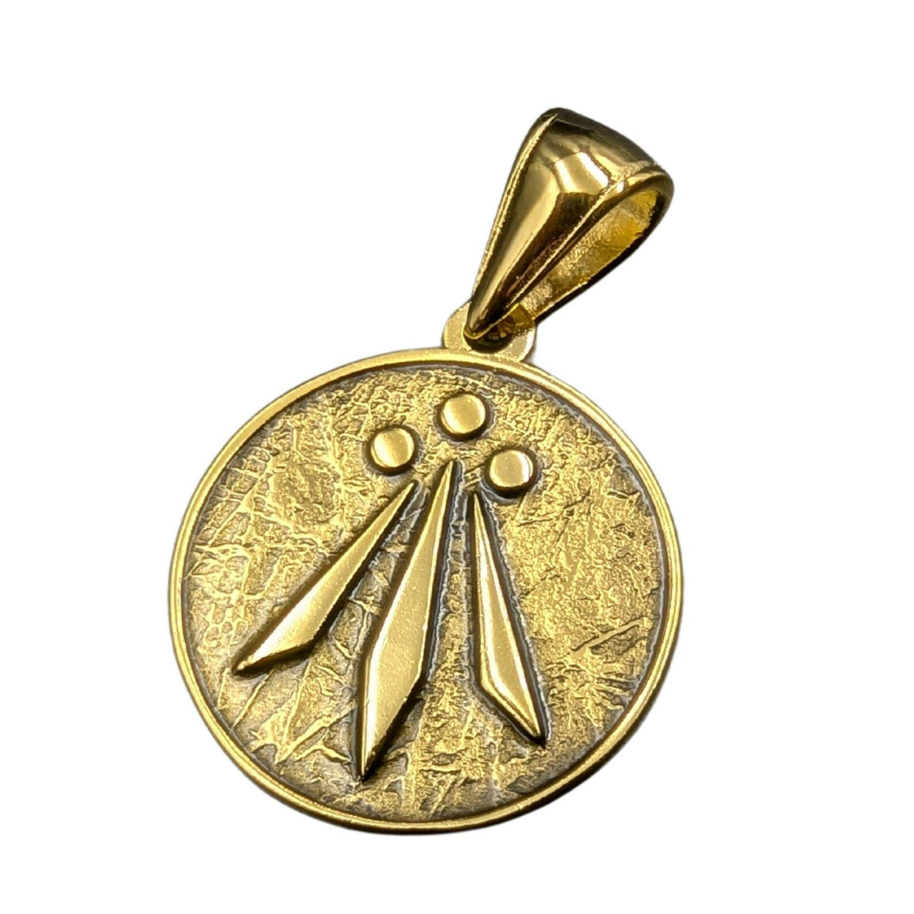 Awen symbol pendant Gold plating