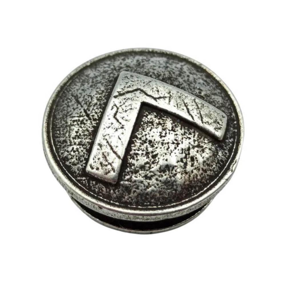 Spartan shield paracord bead Silver plating