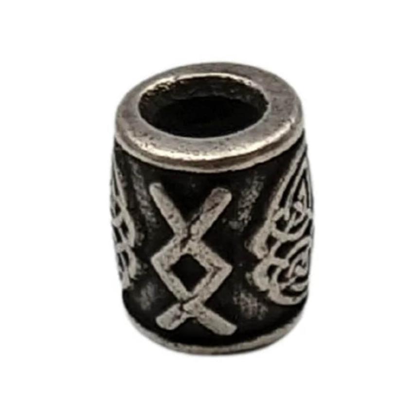 Ingwaz rune bead Silver plating