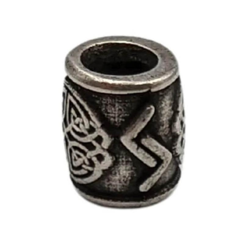 Jera rune bead Silver plating