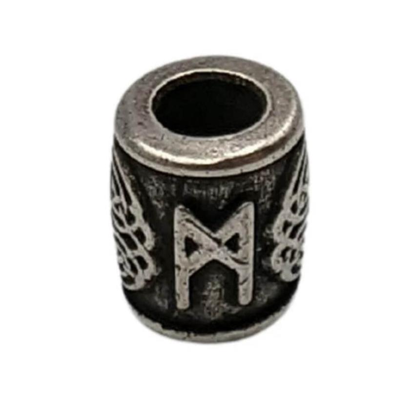 Mannaz rune bead