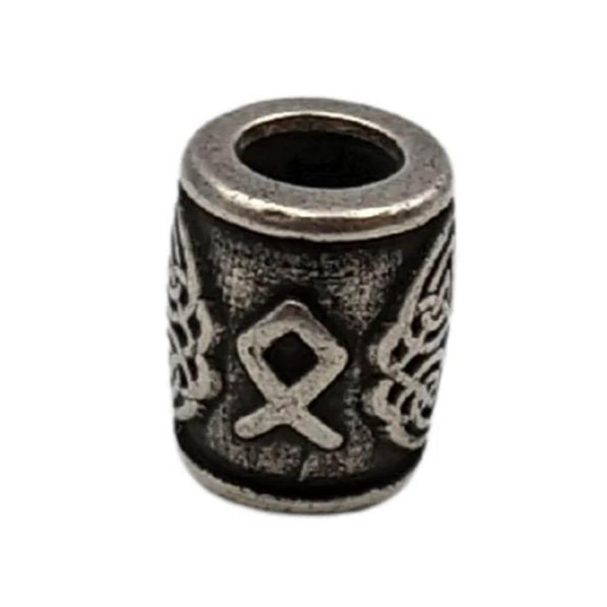 Othala rune bead Silver plating
