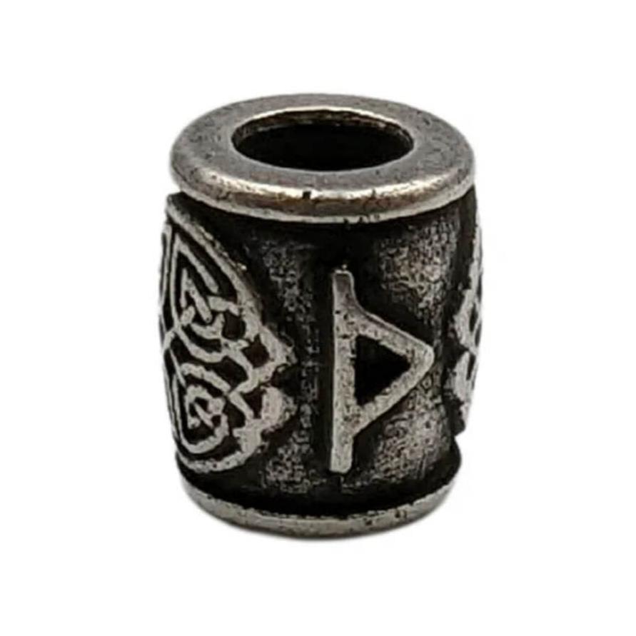 Thurisaz rune bead Silver plating