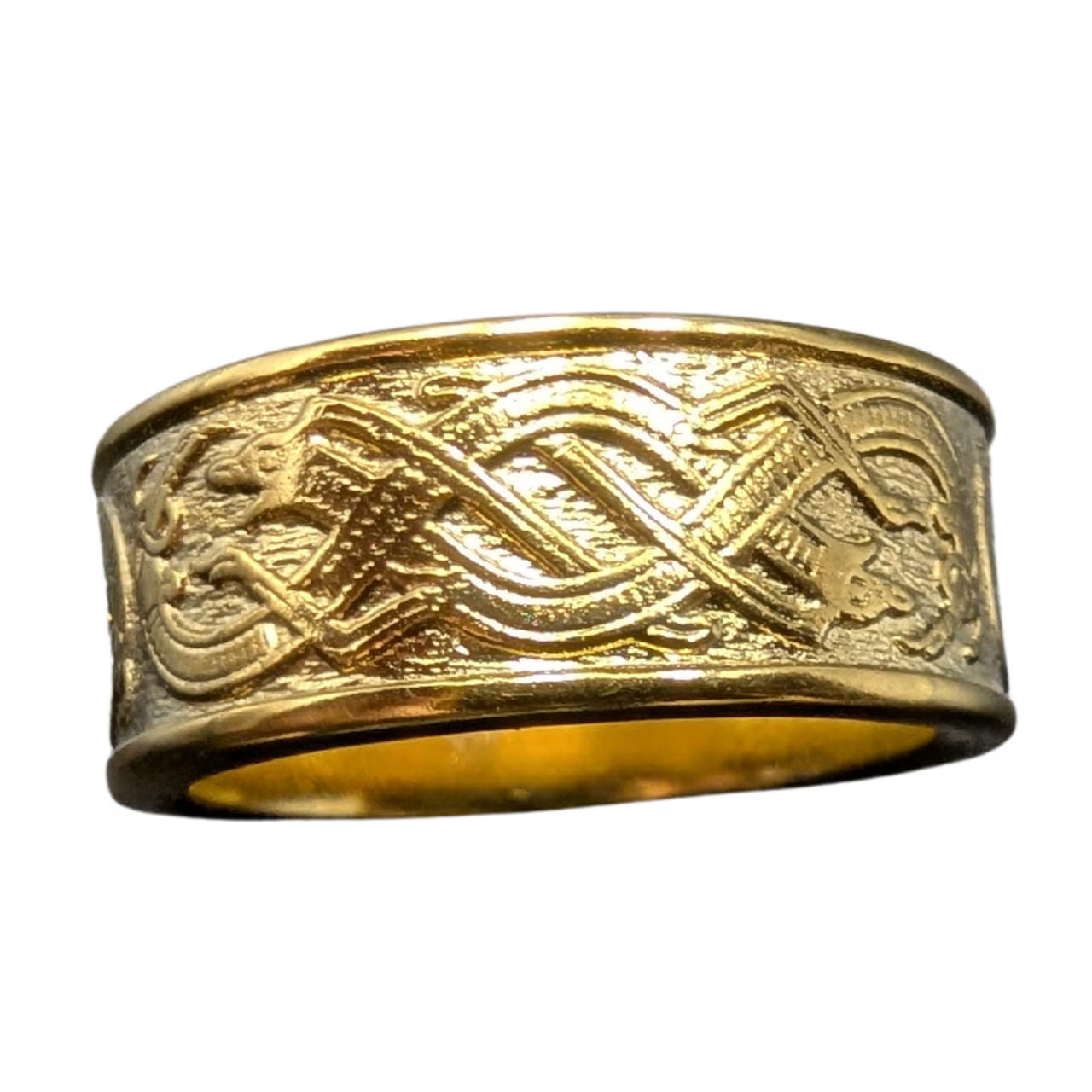 Jelling ornament ring 6 US Gold plating