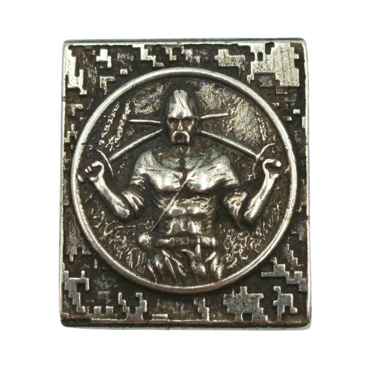 Ukrainian cossack molle clip Silver plating