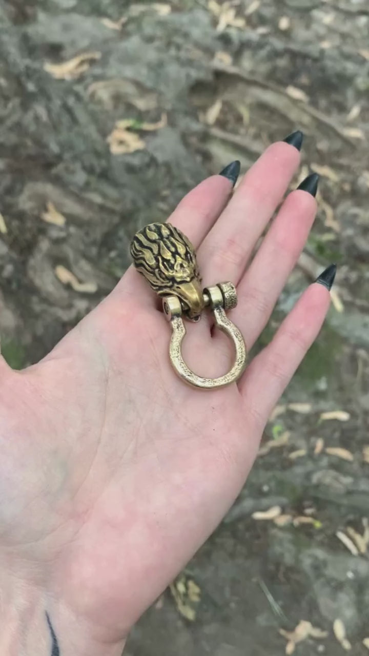 Eagle head shackle clasp for paracord bracelet