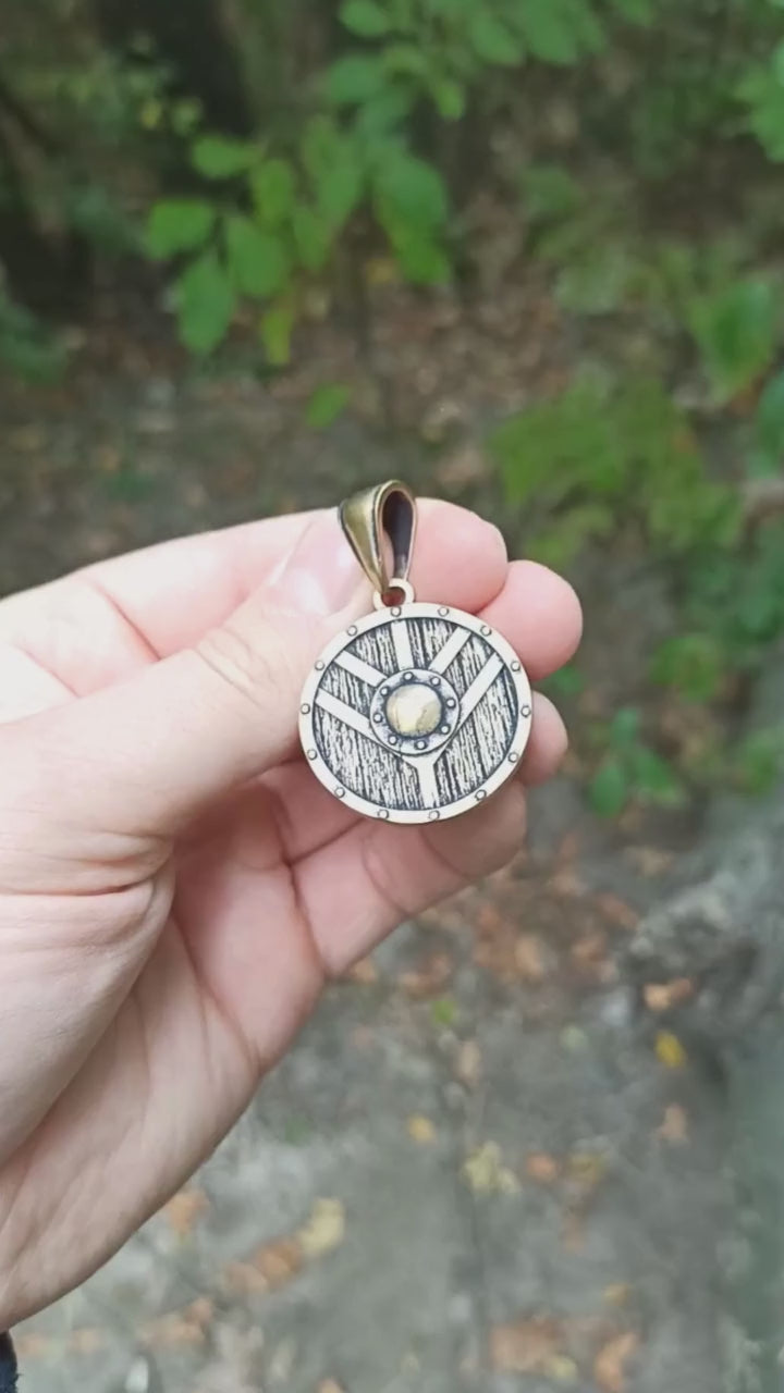 Shield maiden pendant