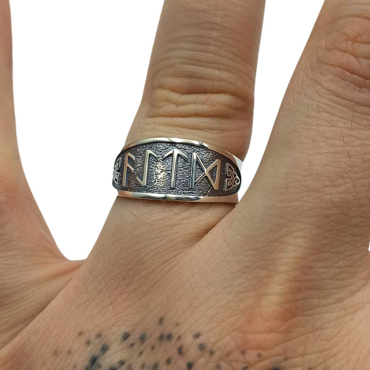 Norse runes ring