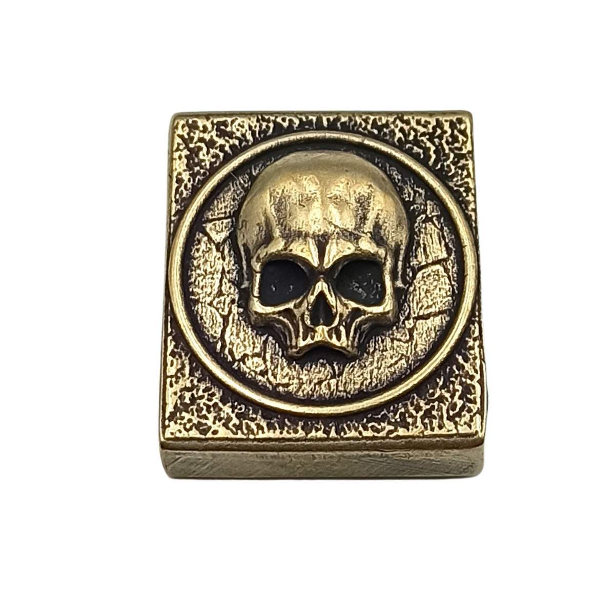 Skull bronze Molle clip Skull 02 Bronze