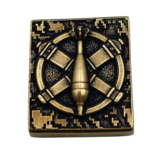 Ukrainian Mortar Units Molle clip Bronze with patina
