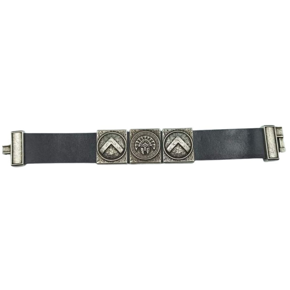 Spartan leather cuff bracelet