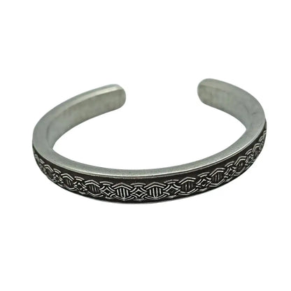 Norse arm band Viking bracelet from bronze Silver plating  