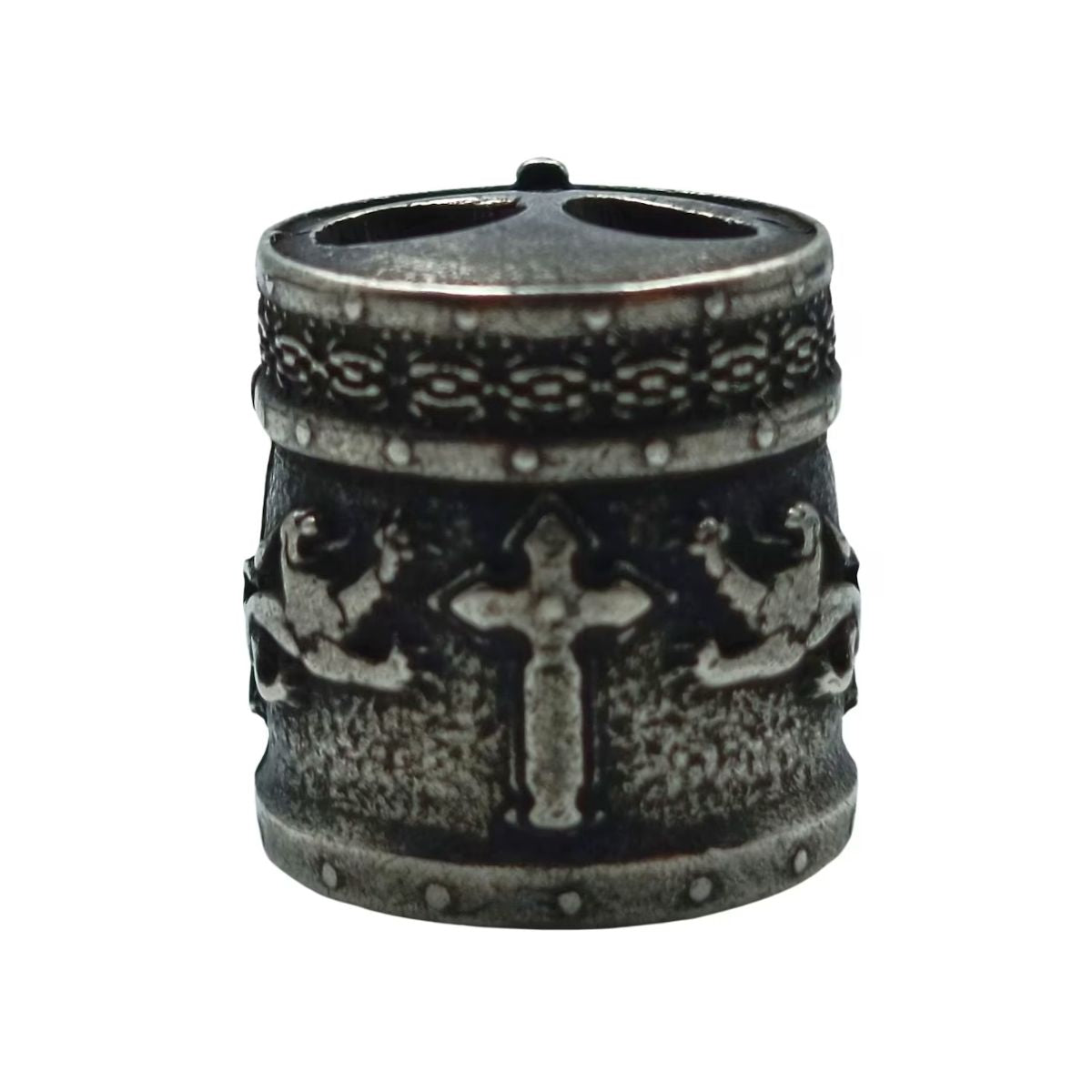 Knight templar helmet paracord bead