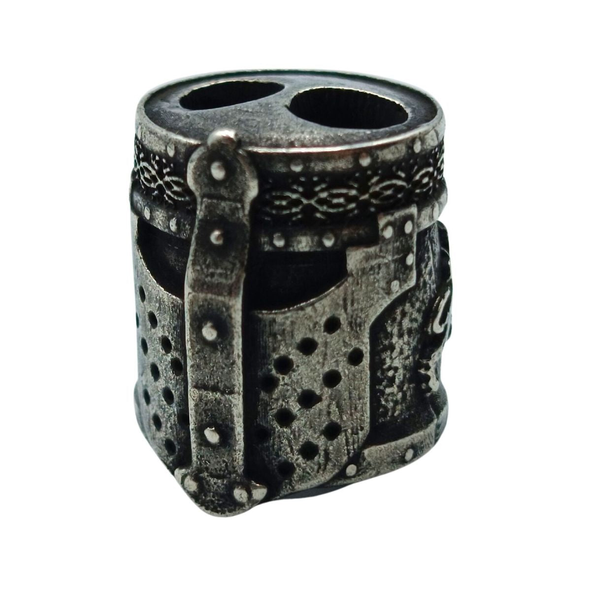 Knight templar helmet paracord bead