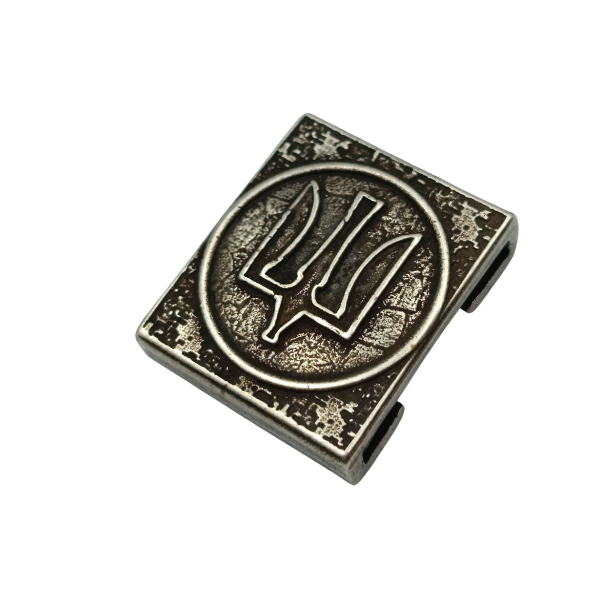 Ukrainian air forces molle clip Silver plated