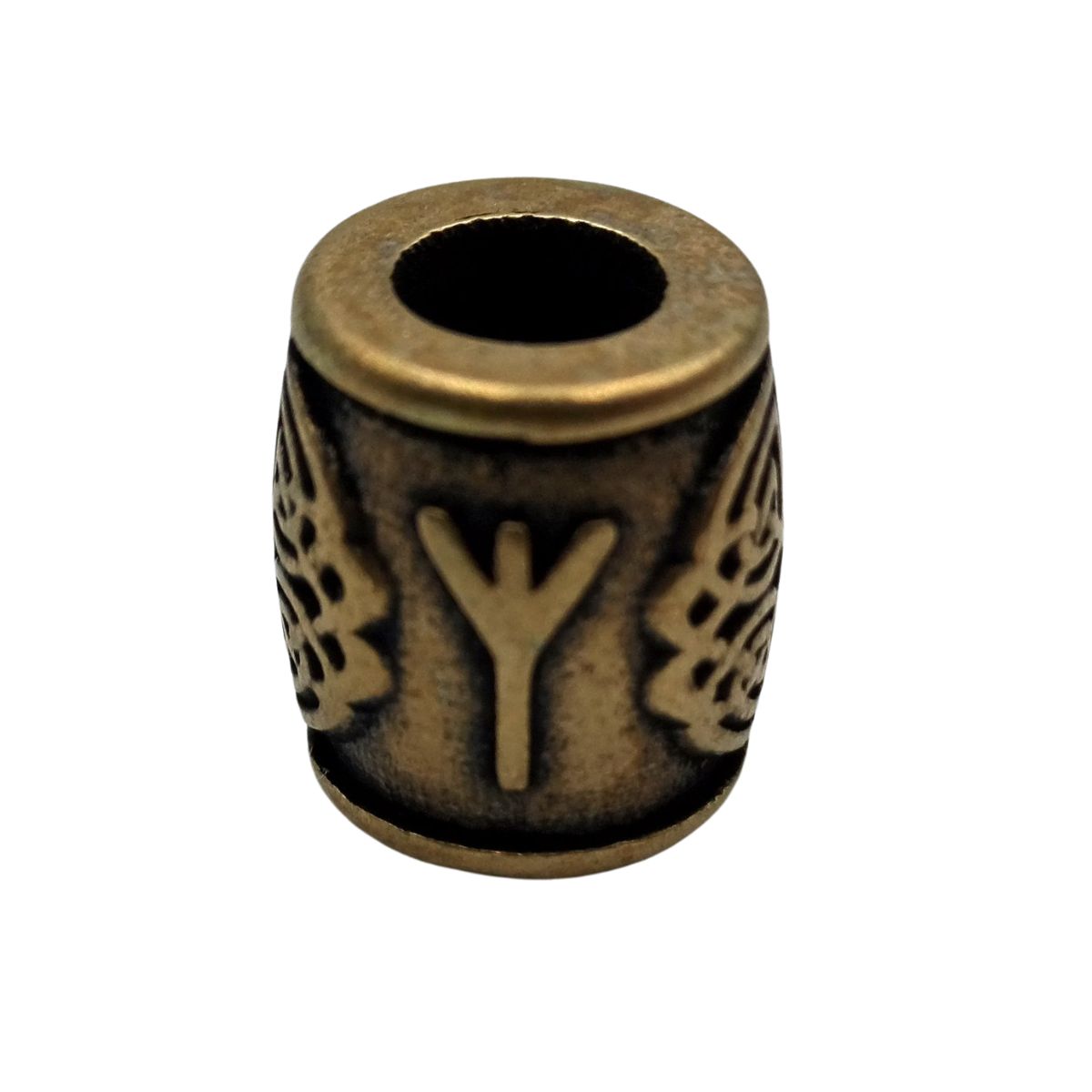 Algiz rune bronze bead Bronze