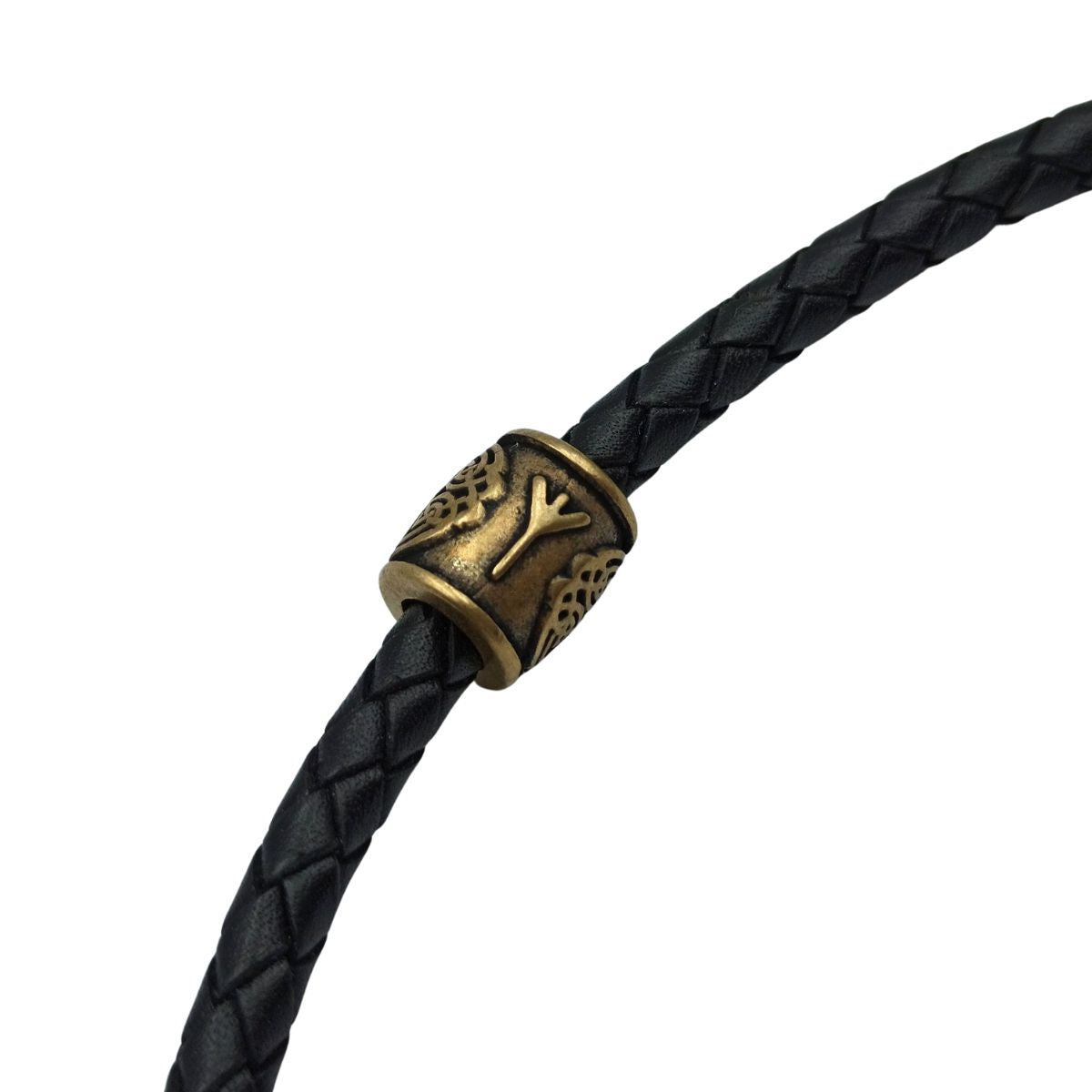 Algiz rune bead