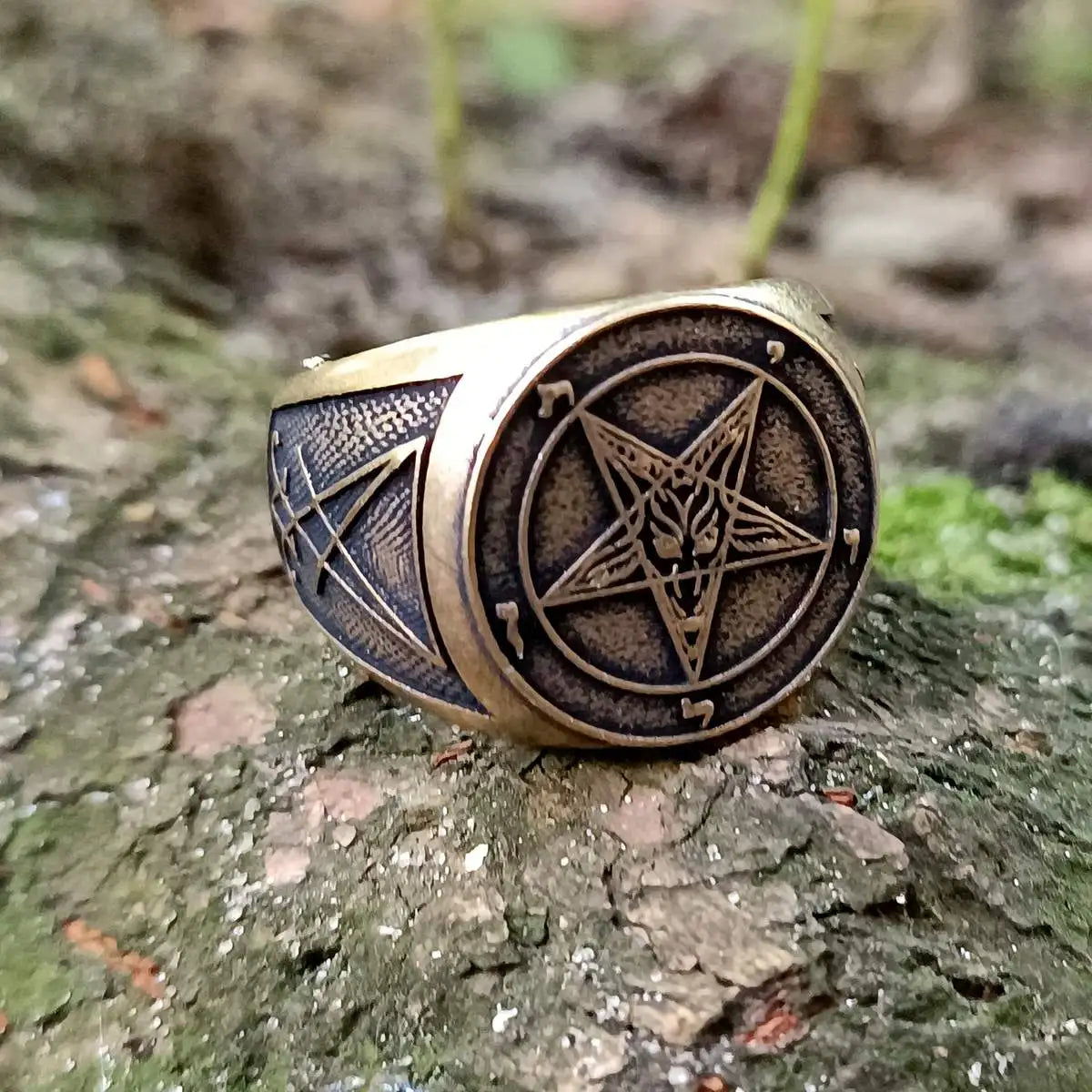 Baphomet sigil ring