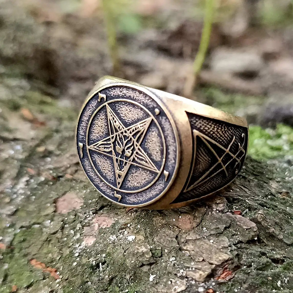 Baphomet sigil ring
