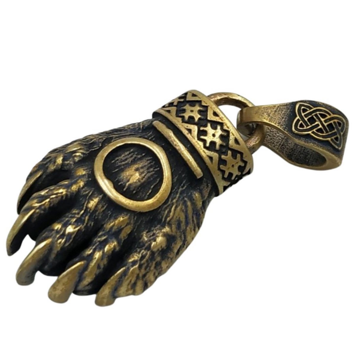 Bear paw pendant Slavic jewelry