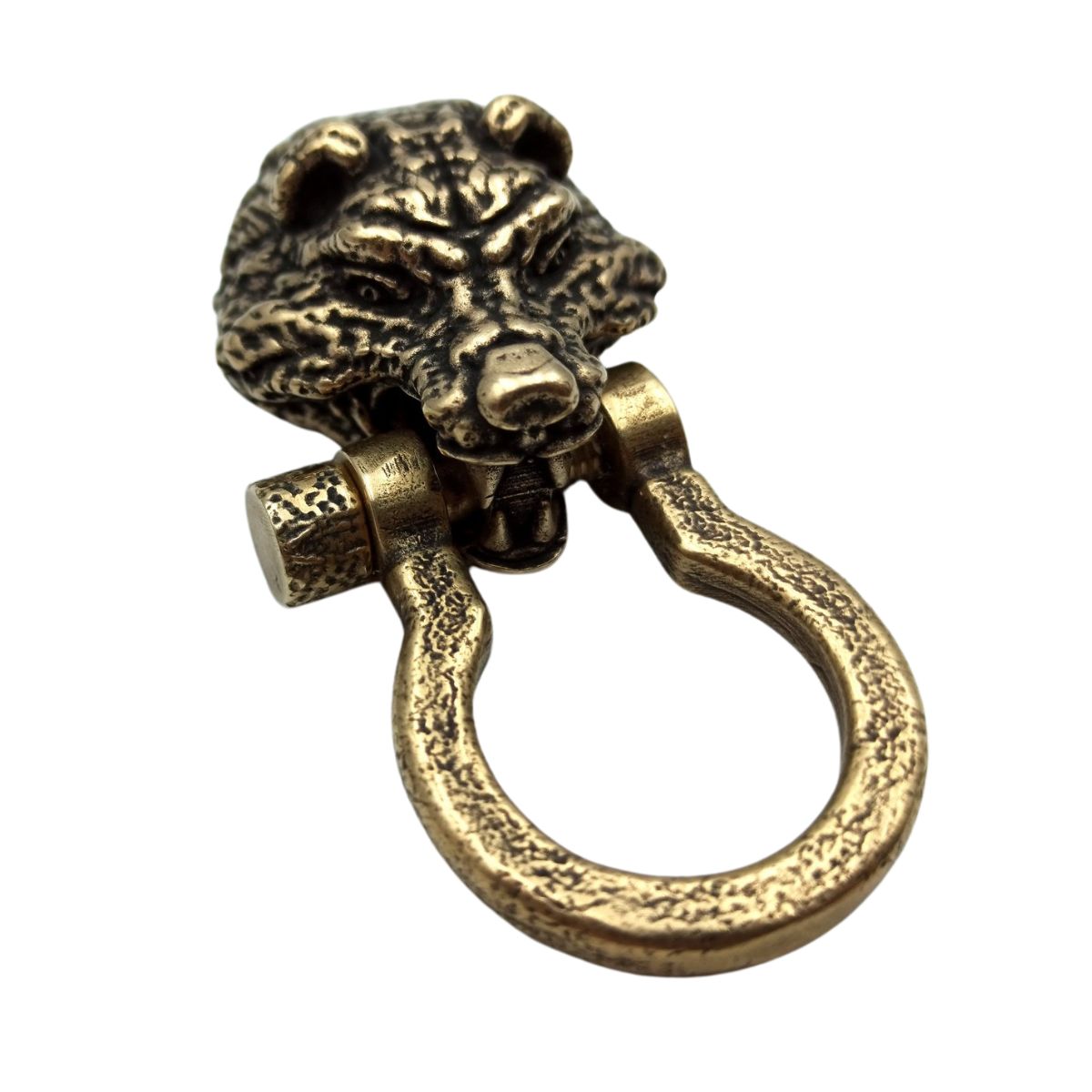 Bear head shackle clasp for paracord bracelet
