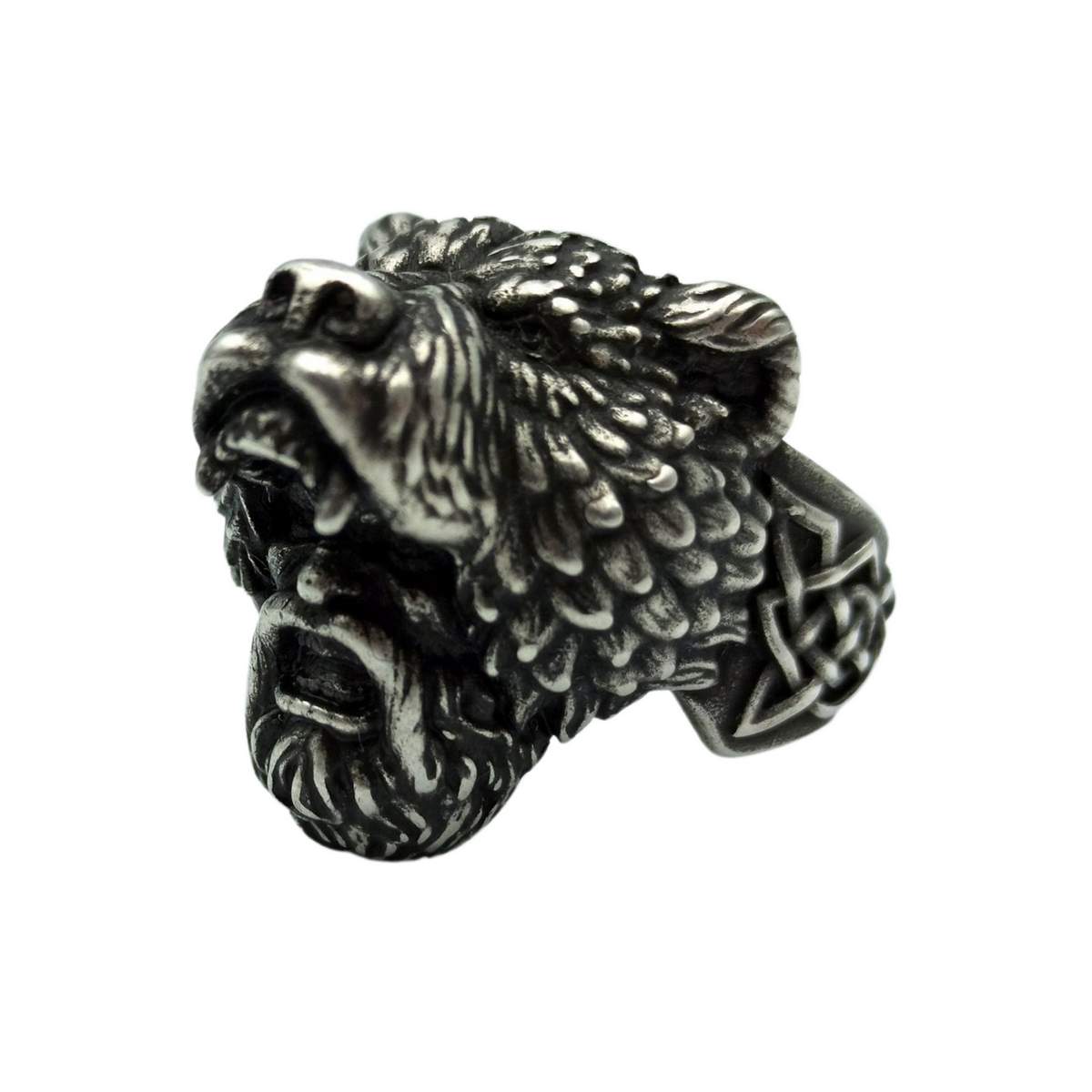 Berserk warrior ring 6 US Silver plating
