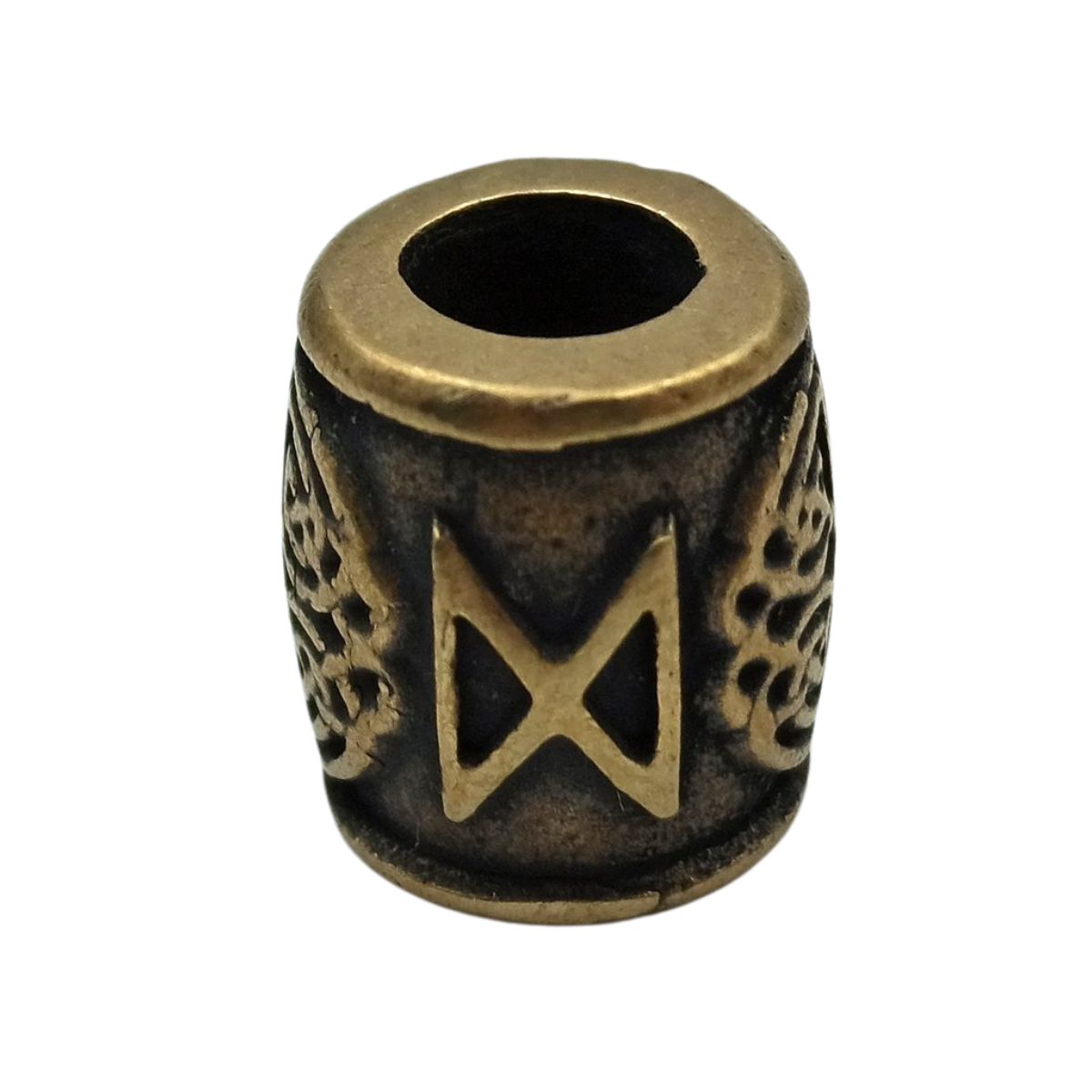 Dagaz rune bronze bead Bronze