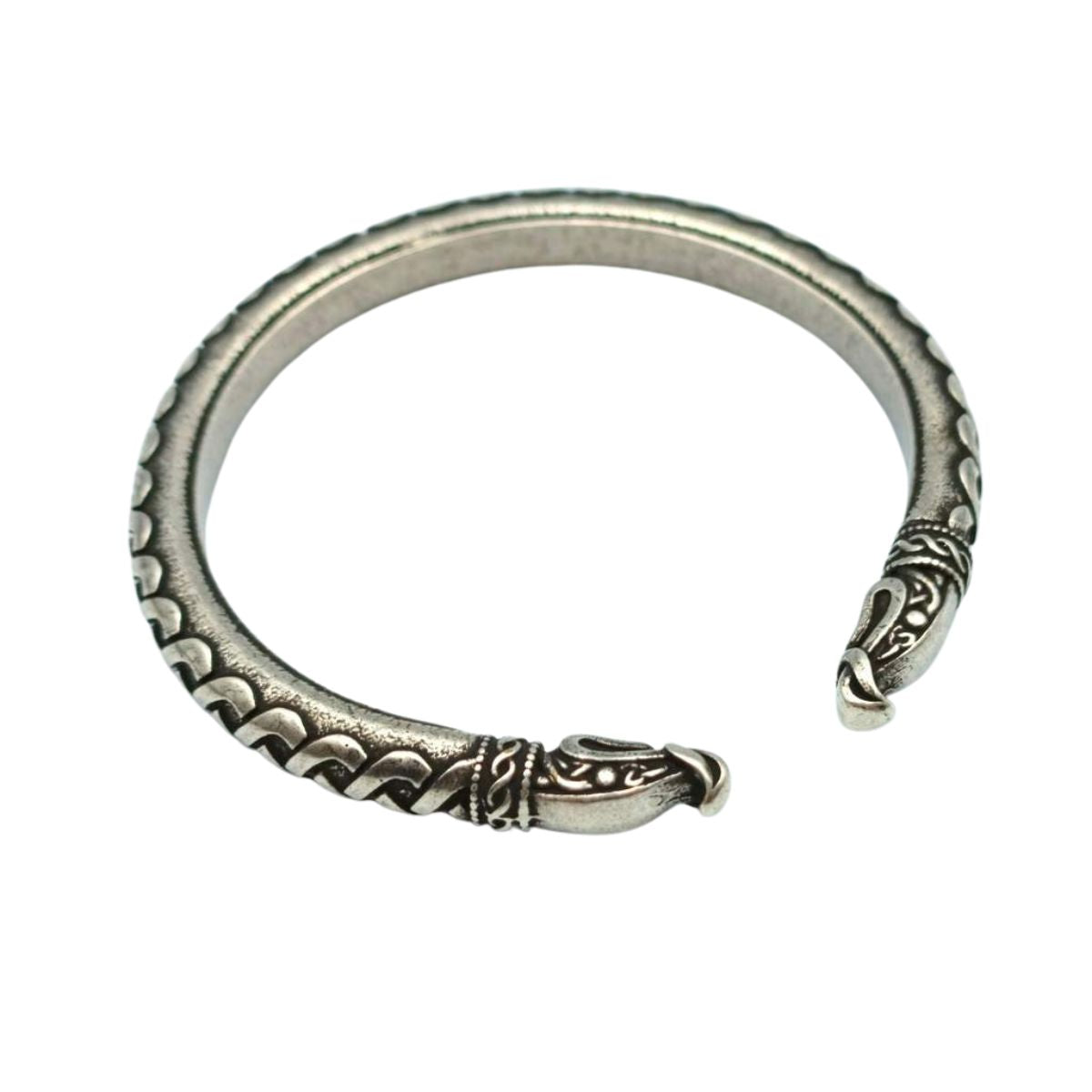 Viking arm ring | Norse bracelet Silver plated bronze