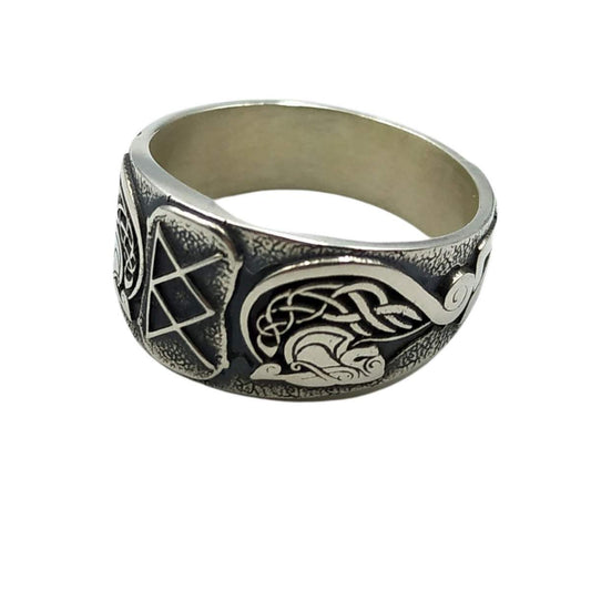 Norse Goddess Freya silver ring 6 US/CA  