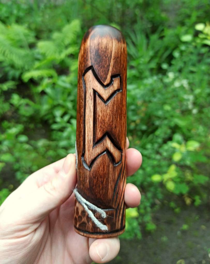 Frigga wooden statue