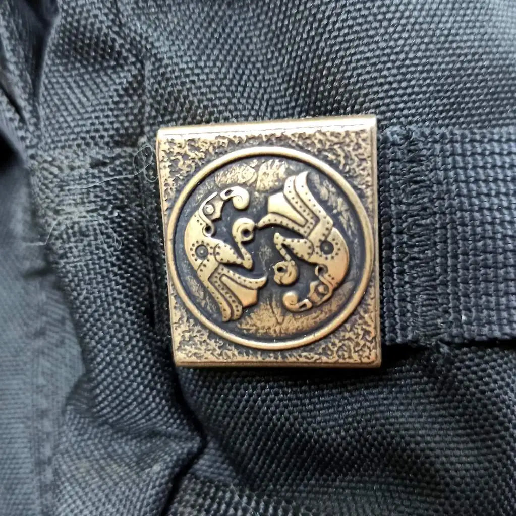 Germanic Ravens bronze Molle clip