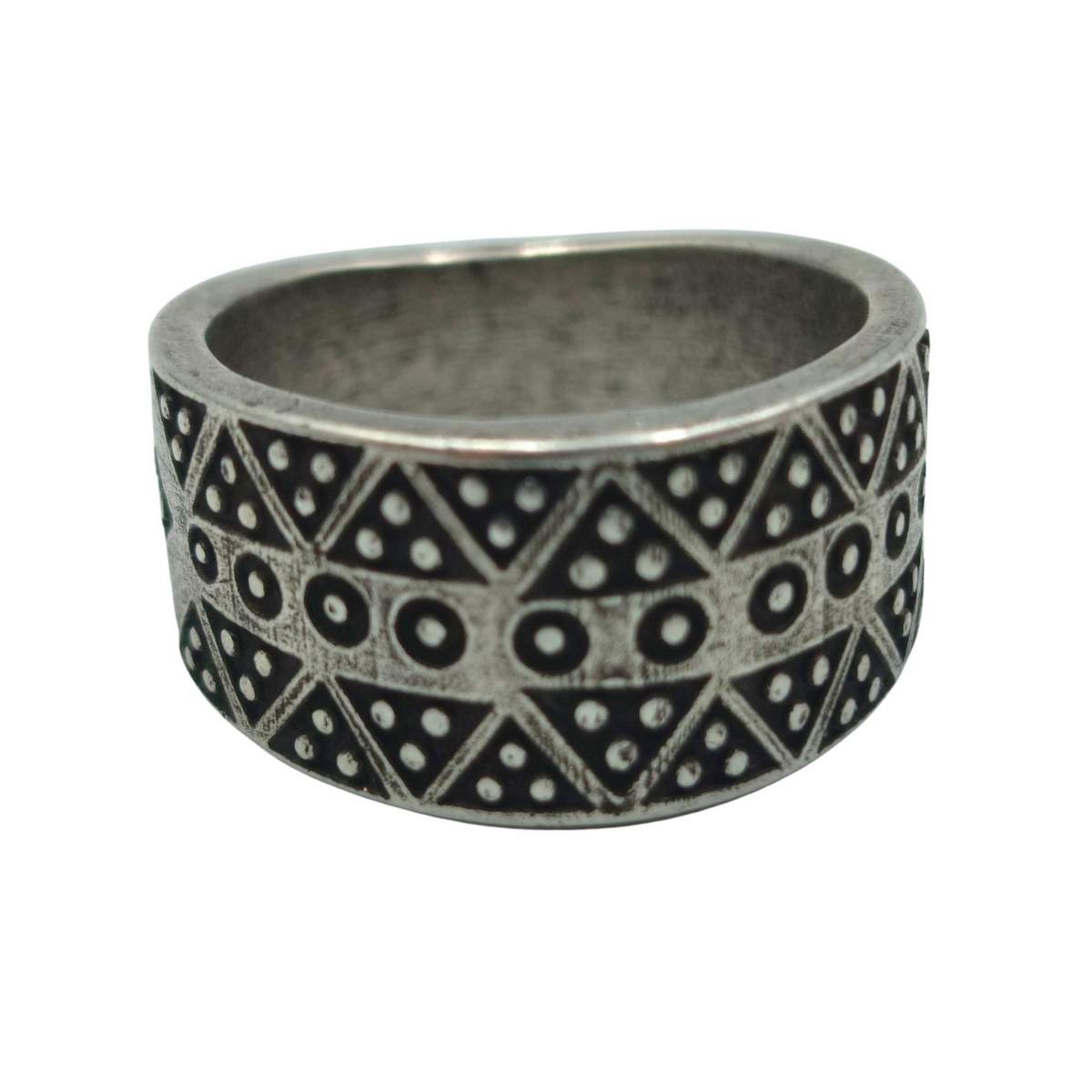 Ancient Viking ring 6 US Silver plating